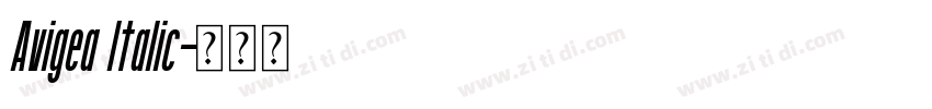 Avigea Italic字体转换